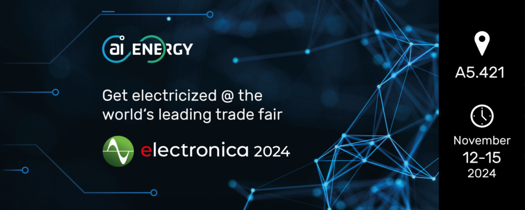 Advertising Banner of the electronica 2024 saysing get electricized.